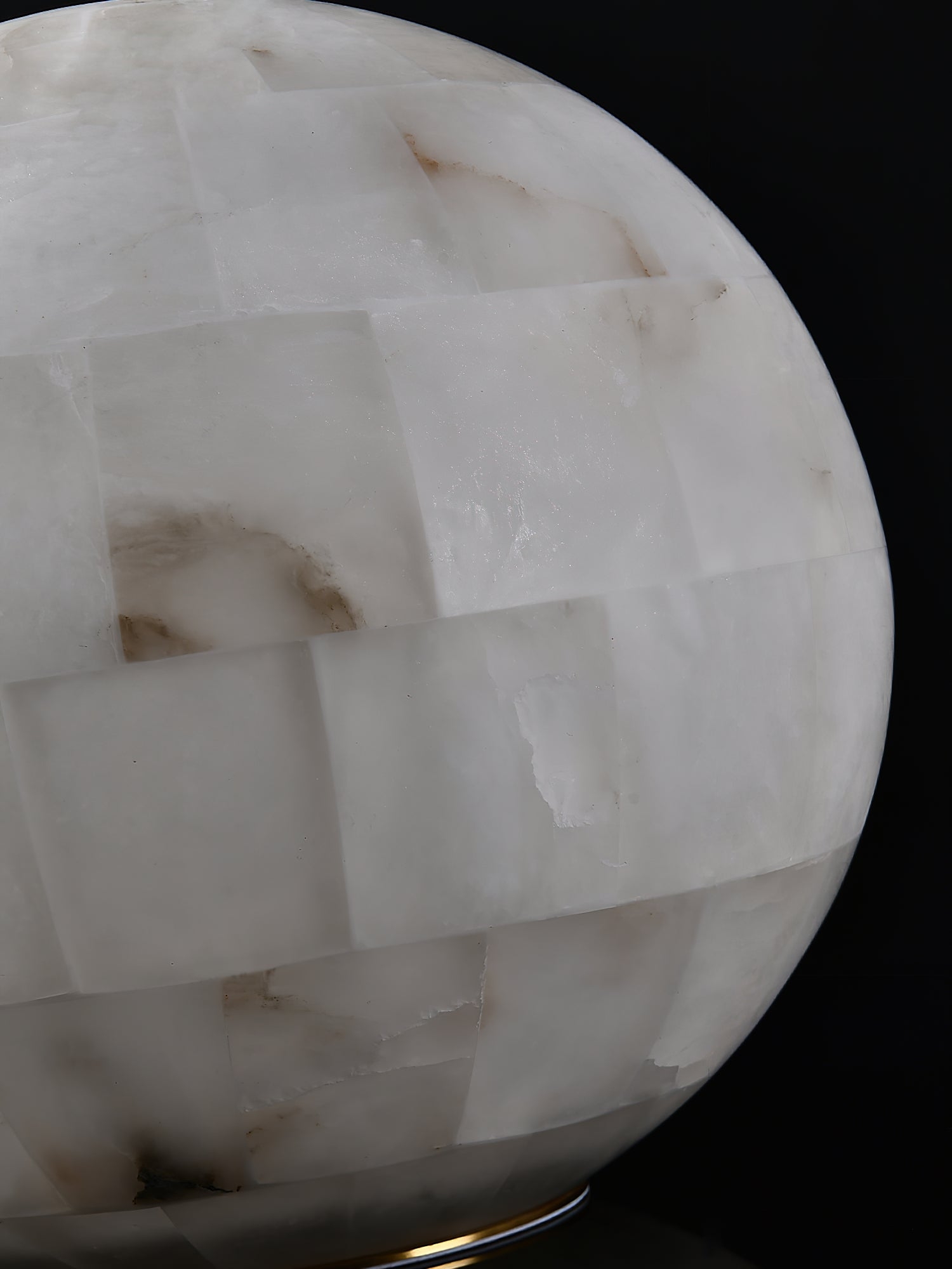 Alabaster Ball Table Lamp T1657