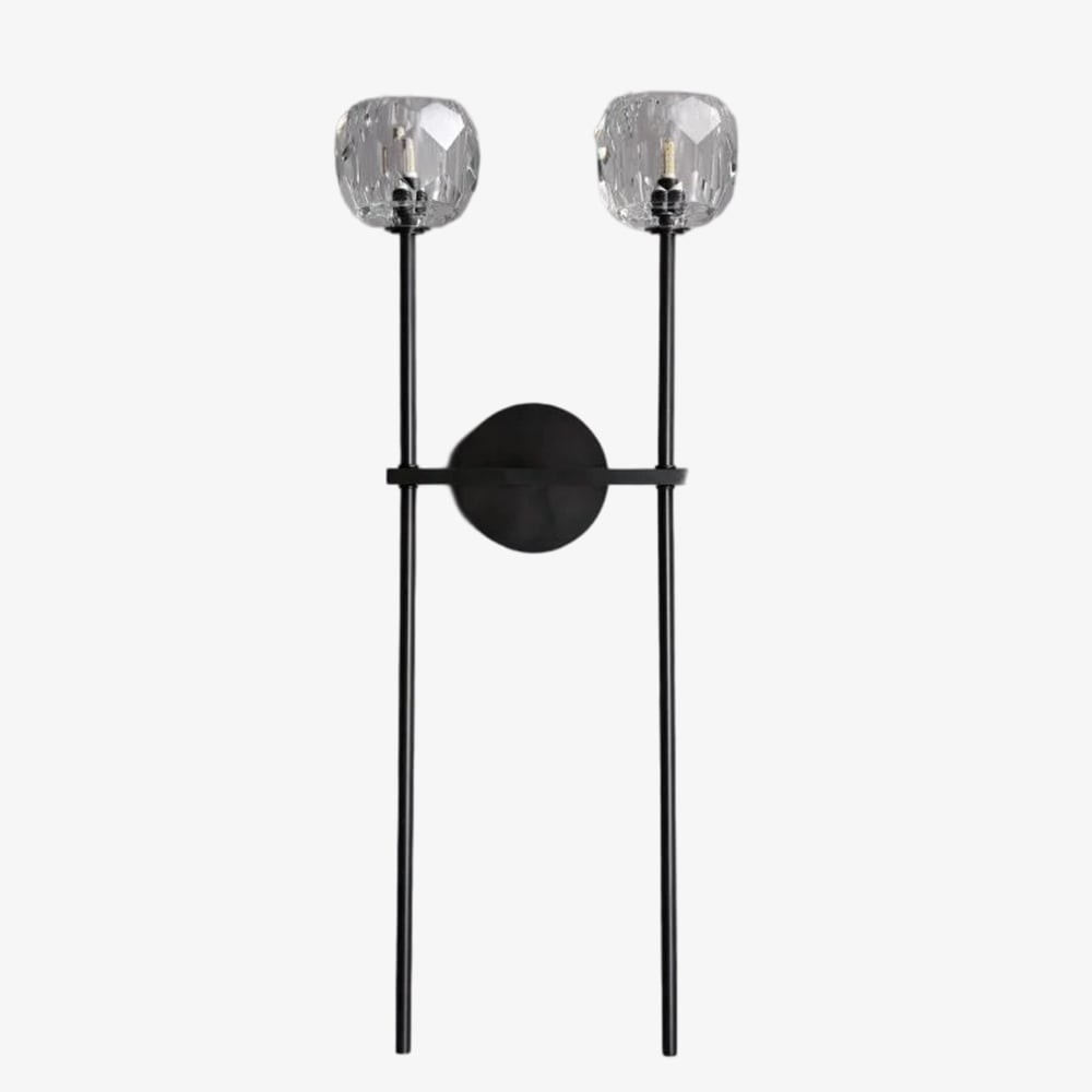 Luxury Crystal Wall Sconce - Brass Frame Modern Wall Light T453