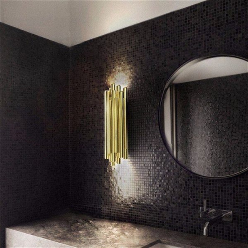 Gold Aluminum Brubeck Wall Lamp