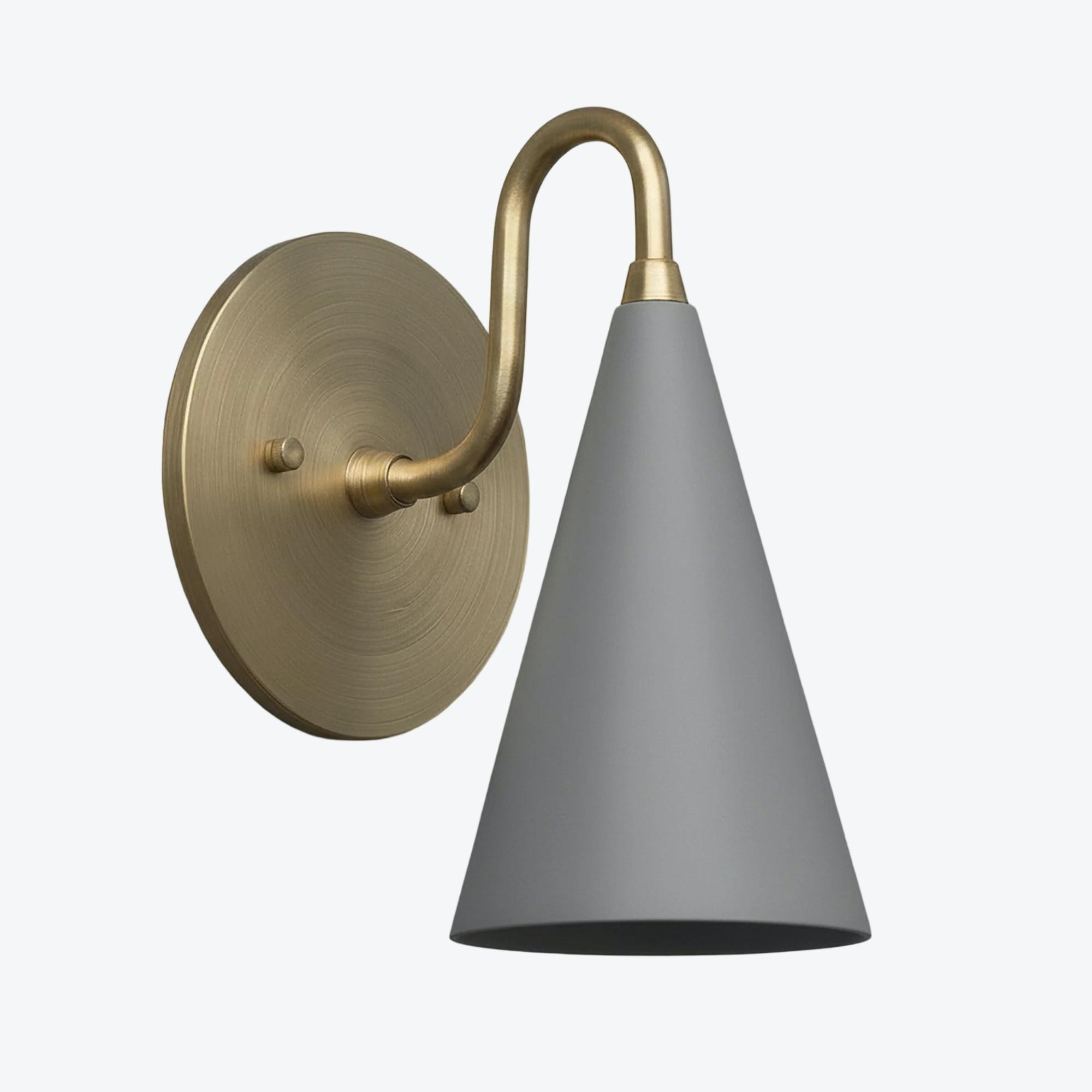 Curva Elegant Taper Shade Wall Sconce - Contemporary Accent for Living Room T780