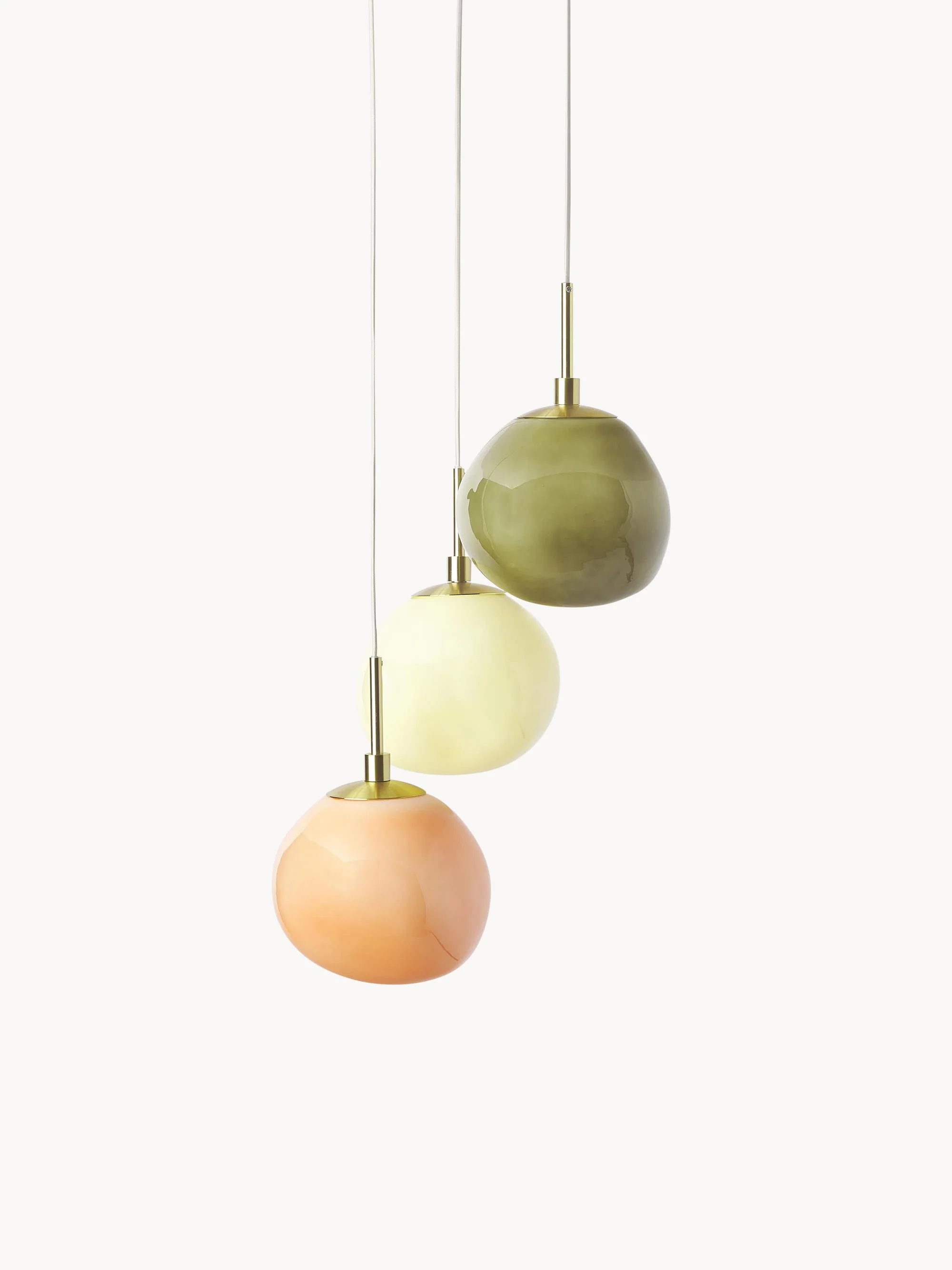 Pastel Multi-Shade Pendant - Chic Cluster Hanging Lamp for Bedroom T420