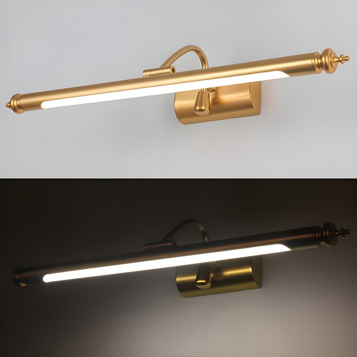 Mirror Front LED Brass Wall Lamp M556