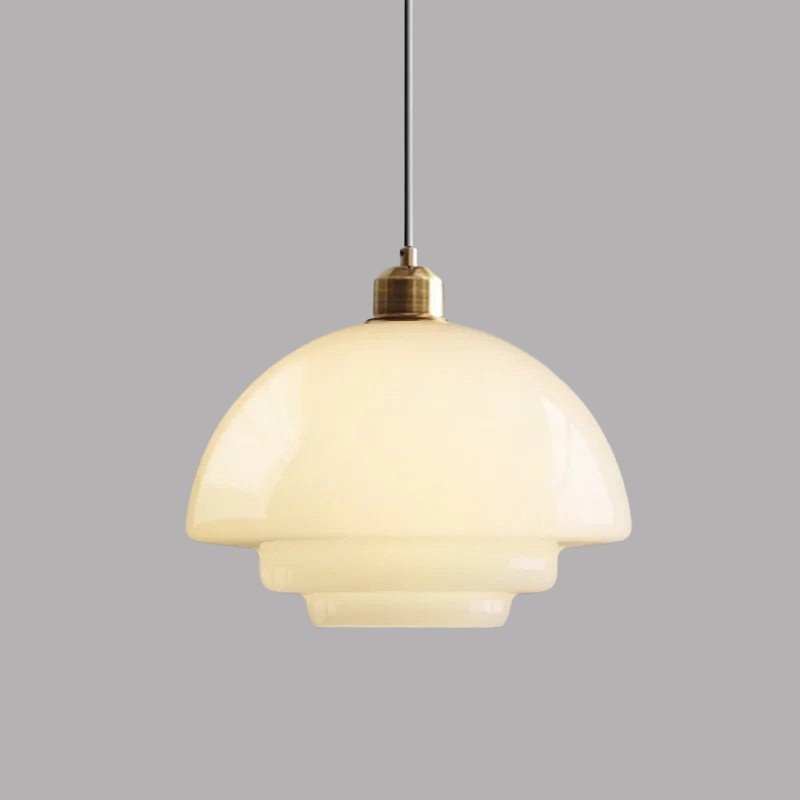 Multi Tier Art Glass Pendant Light - Mid-Century Style for Kitchen Island S93