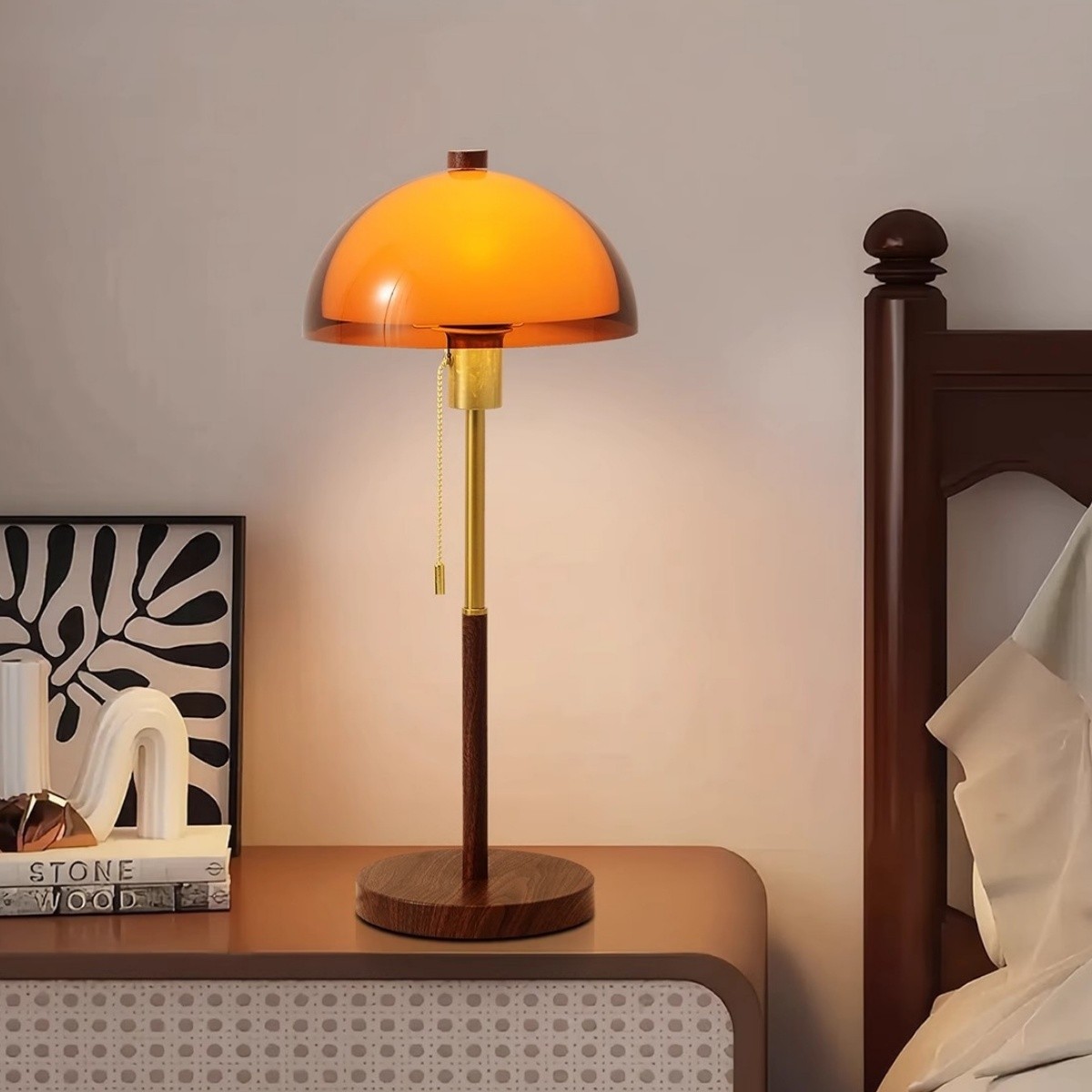 Afterglow Sunset Mushroom-Shaped Table Lamp - Acrylic Lamp for Bedroom S260