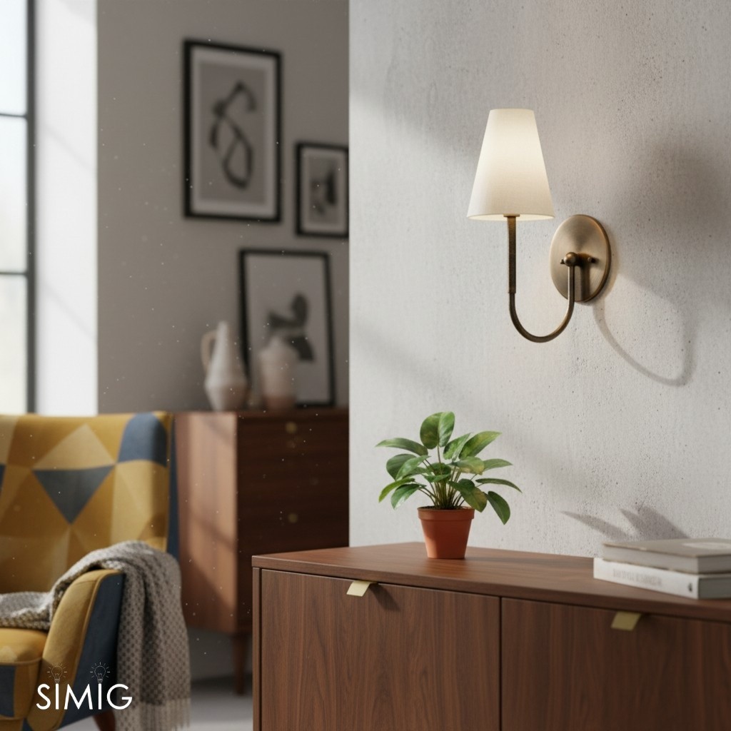 Curva Modern Minimalist Wall Sconce - Sleek Design for Living Room T399