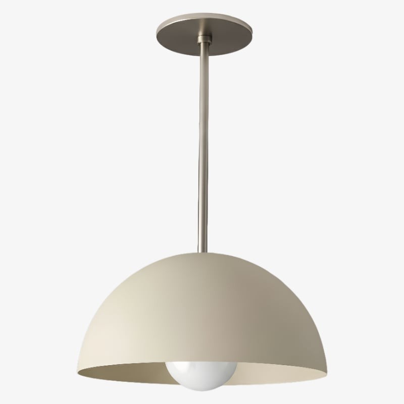 Metio Dome Neutral Dome Pendant - Modern Metal Accent Lighting T381