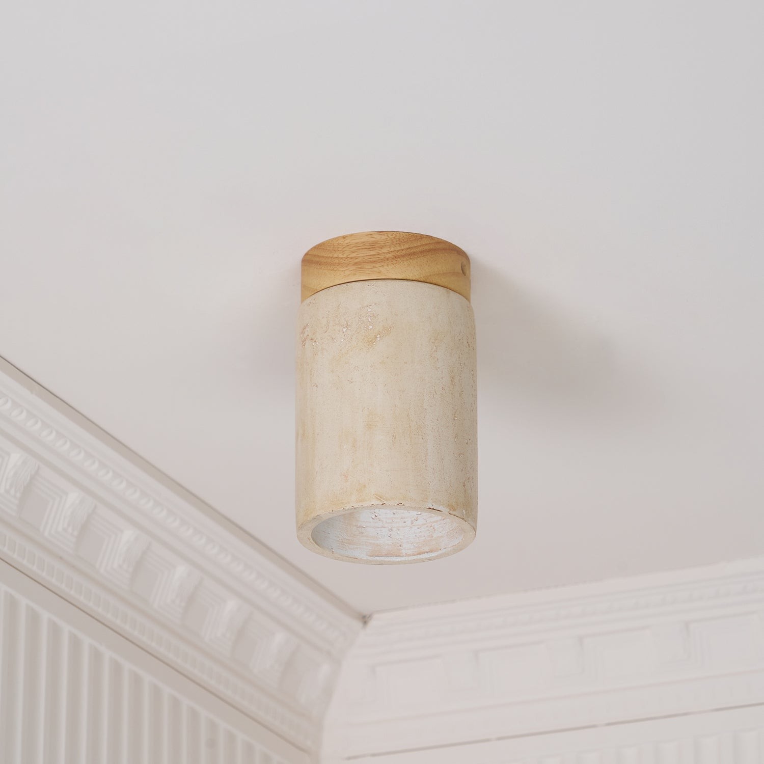 Marble Travertine Column Ceiling Lamp M405