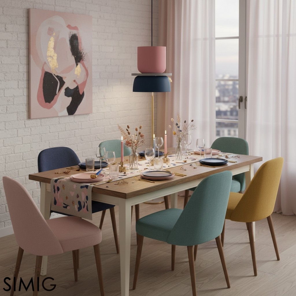 MACRI Color Block Nordic Pendant Light for Living Room
