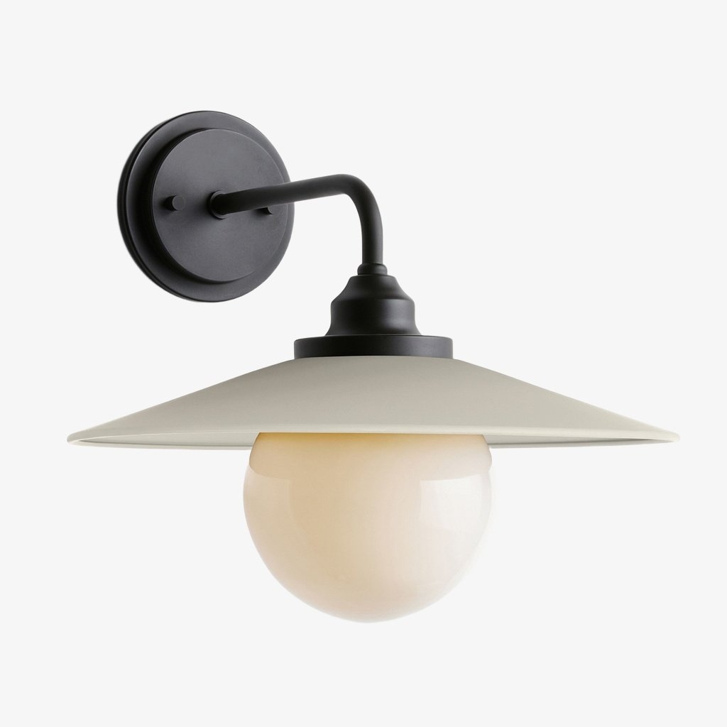 Cordax Utility-Inspired Wall Sconce - Metal and Glass for Indoor Outdoor Decor T1071