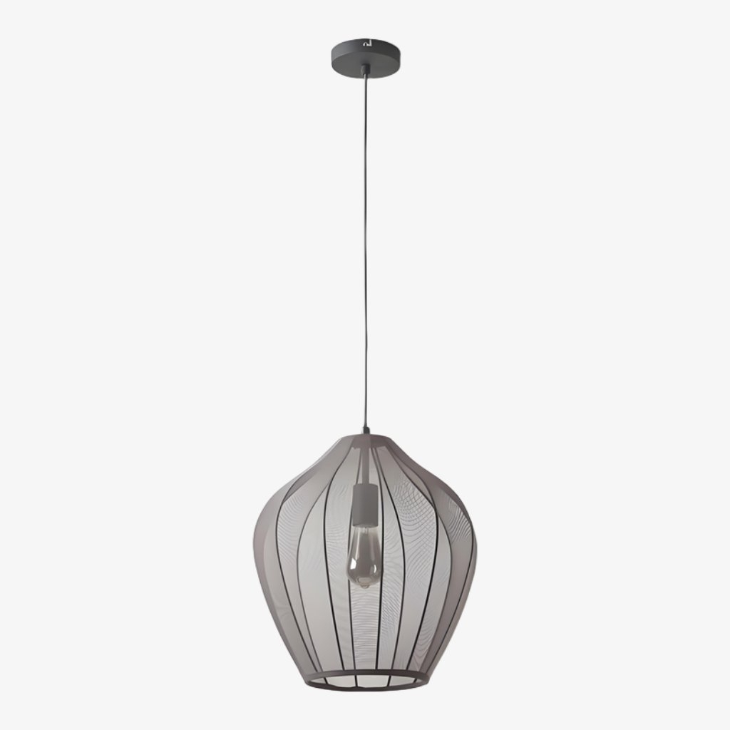 Lumifil Modern Mesh Pendant Light - Hanging Fabric Lghts are Suitable for Dining Rooms or Kitchen Islands T794