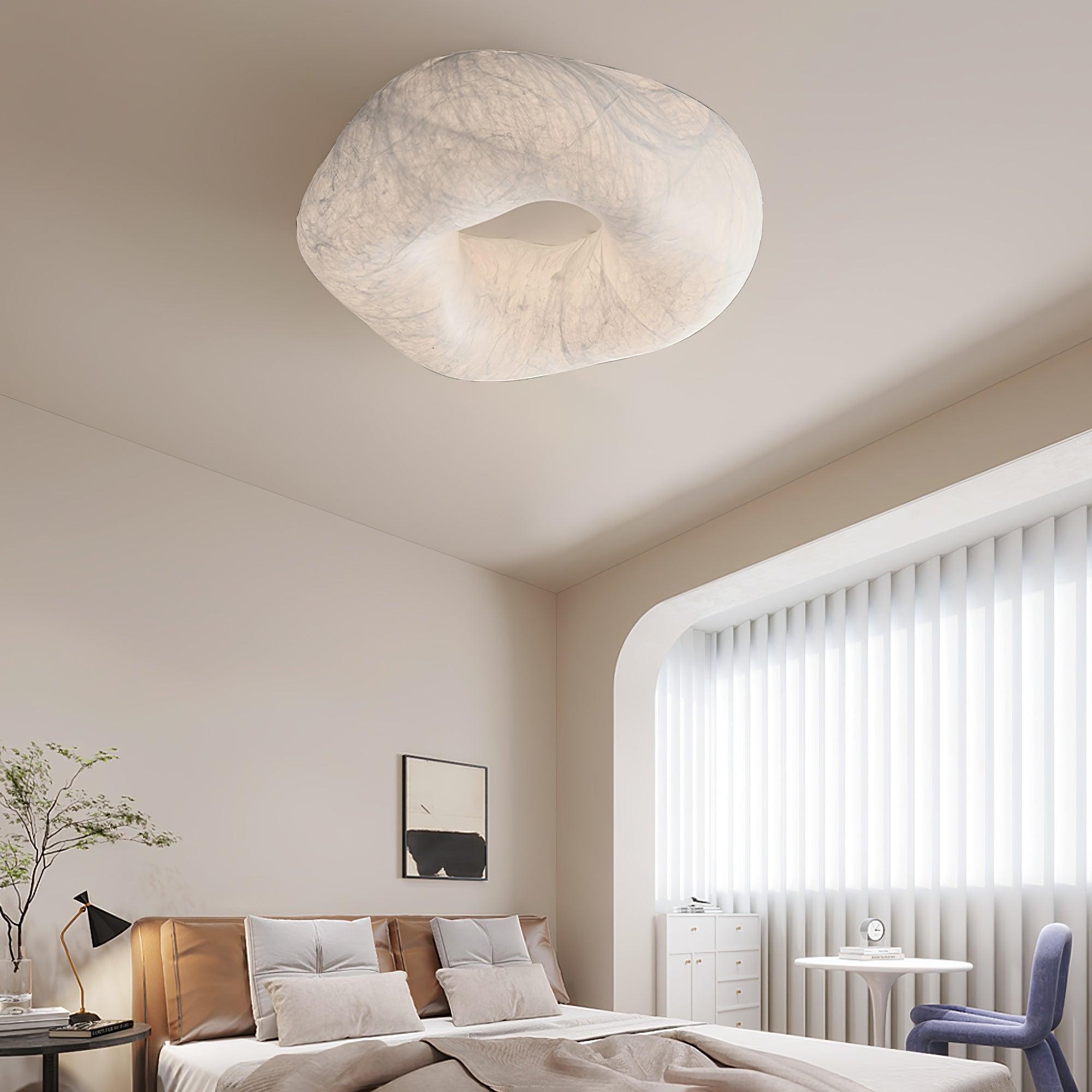 Modern Simple Silk LED Living Room Ceiling Lamp M193
