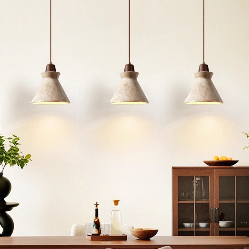 Creative Travertine Stone Pendant Lamp for Modern Living Rooms S283