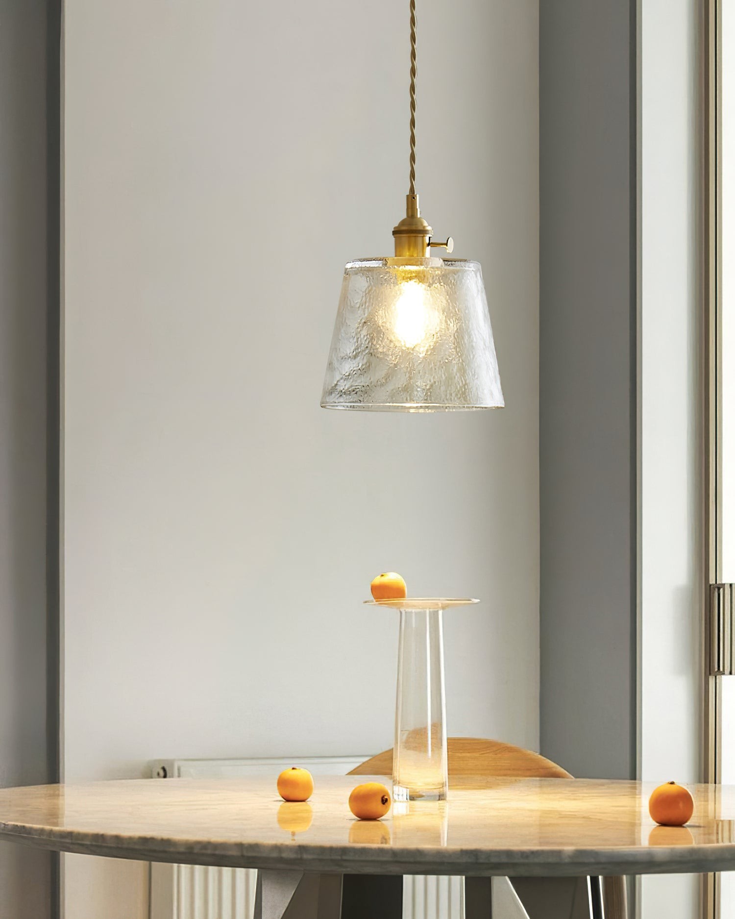 Retro Small Cup Glass Pendant Lamp M174
