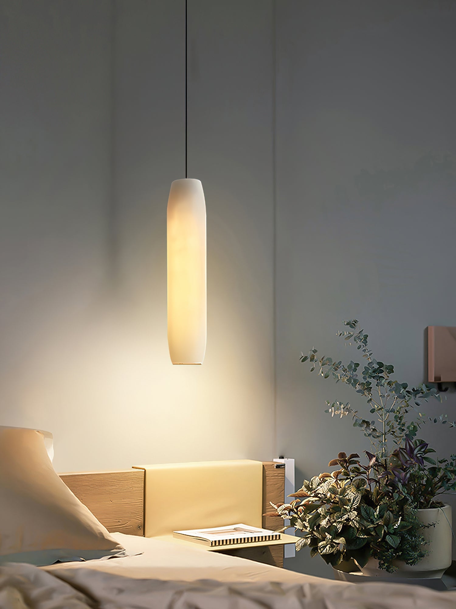 Alabaster Flute Pendant Light T1660