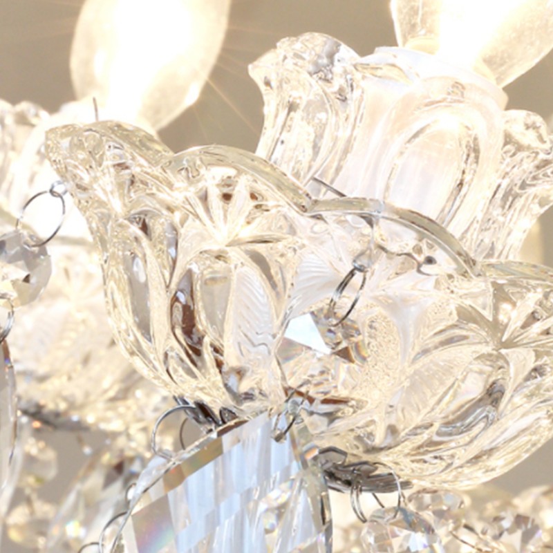 Candlestick Crystal Wall Light