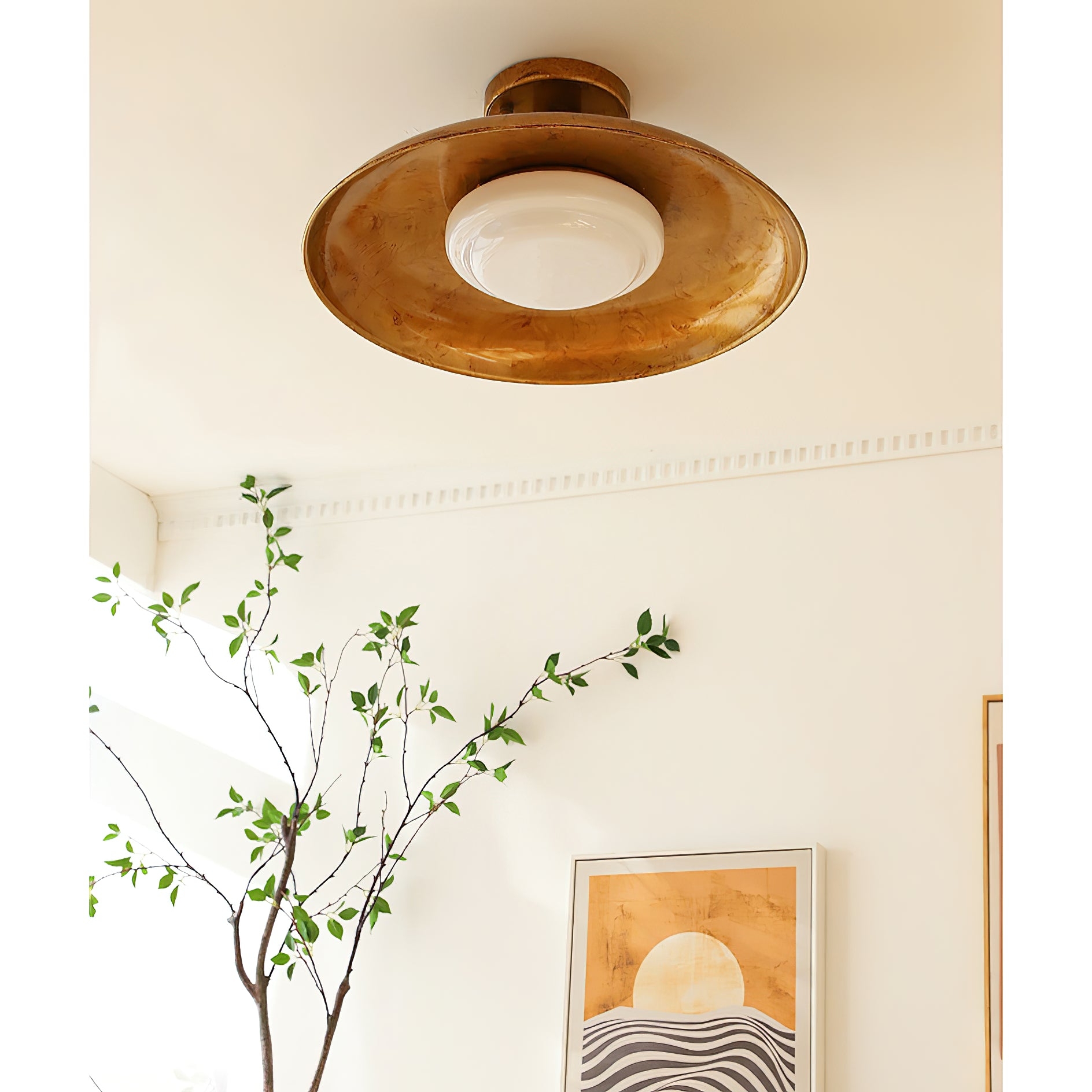 Pot-Lid Style Flat-Panel Ceiling Light T1921