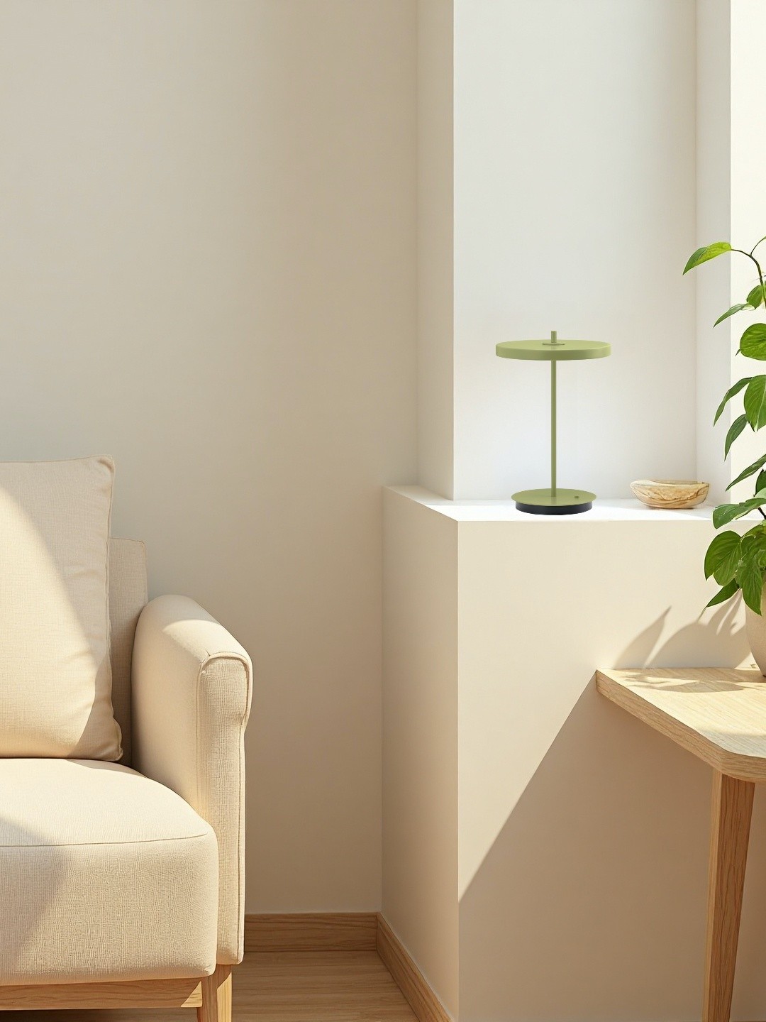 Nordic Monochrome Table Lamp – Portable Light for Any Room G103