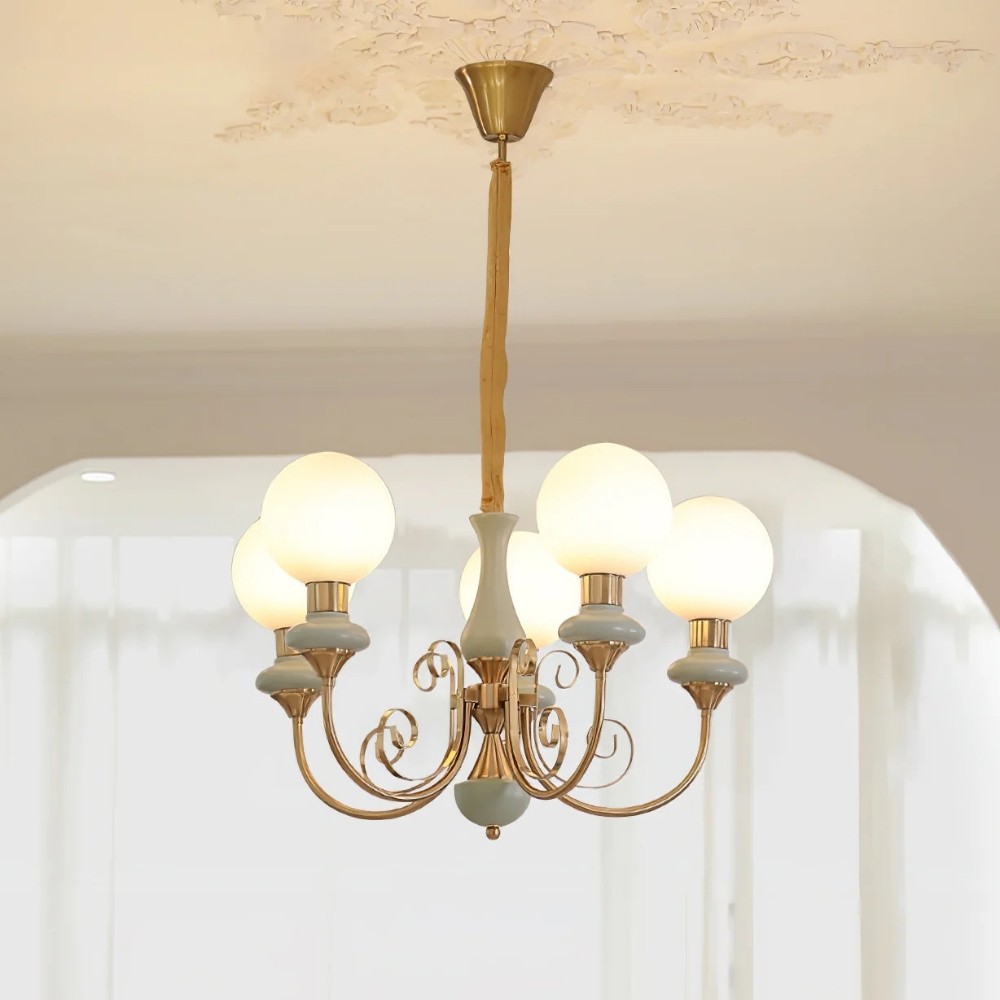 Modern Chandelier with Graceful Silhouette for Ambient Light S219