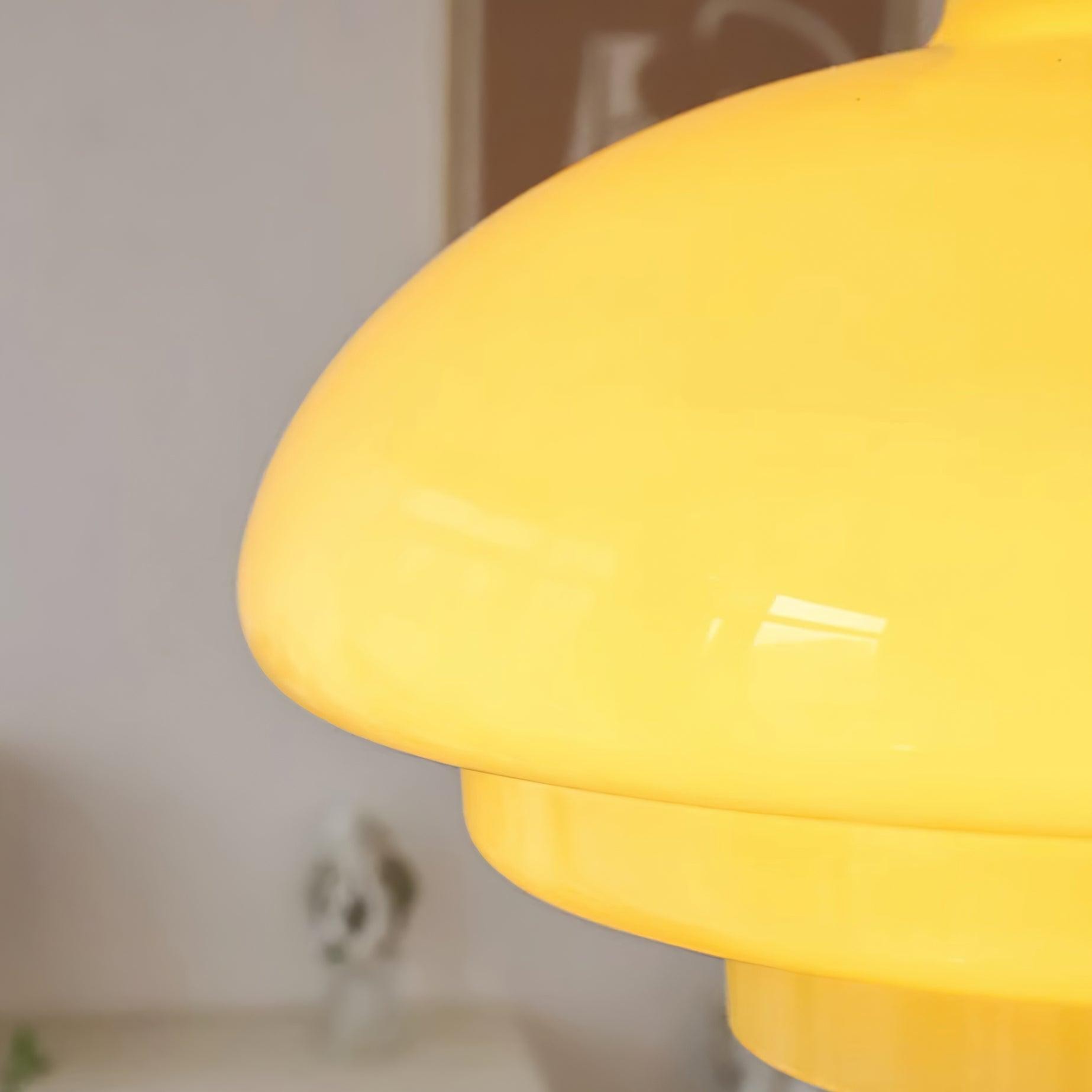 Round Yellow Stylish Simple Glass Pendant Lamp M520