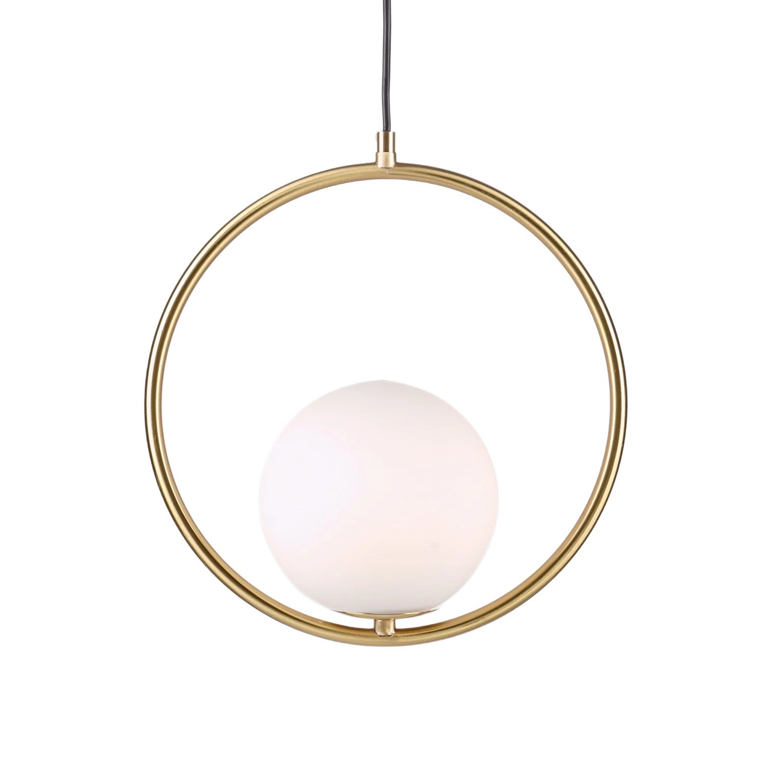 Halozen Pendant Lamp - Elegant Metal and Glass Pendant for Living Room