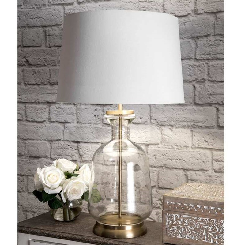 Emma Clear Glass Table Lamp