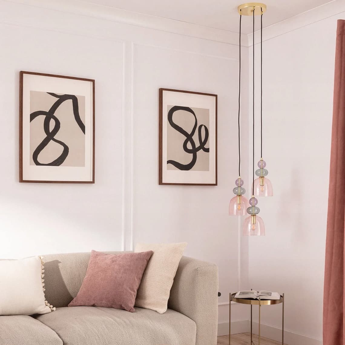Contemporary Glass Lamp – Soft Glow for Modern Interiors S243