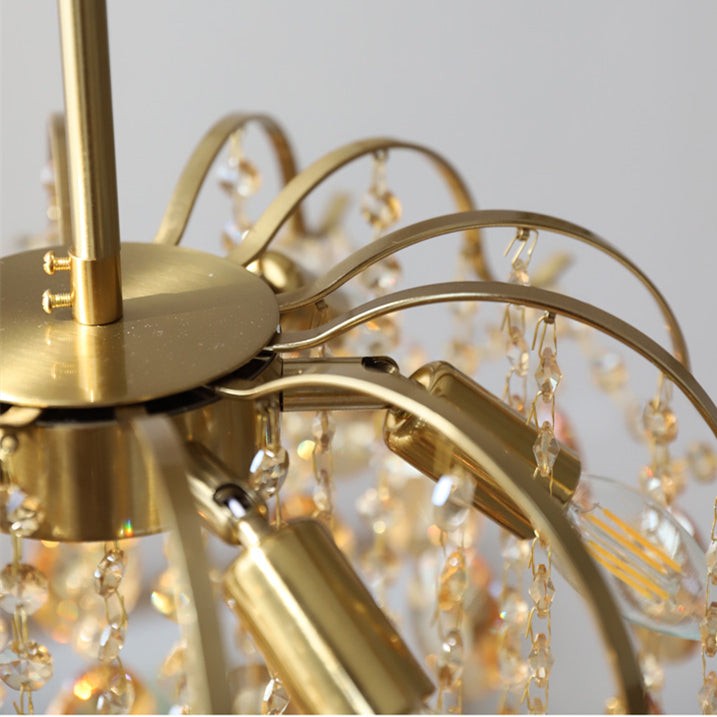 Vintage Sumptuous Teardrop Crystal Chandelier T258