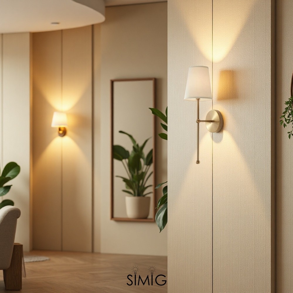 Modern Gold Wall Lamp ‑ Minimalist Design for Stylish Interiors  G21