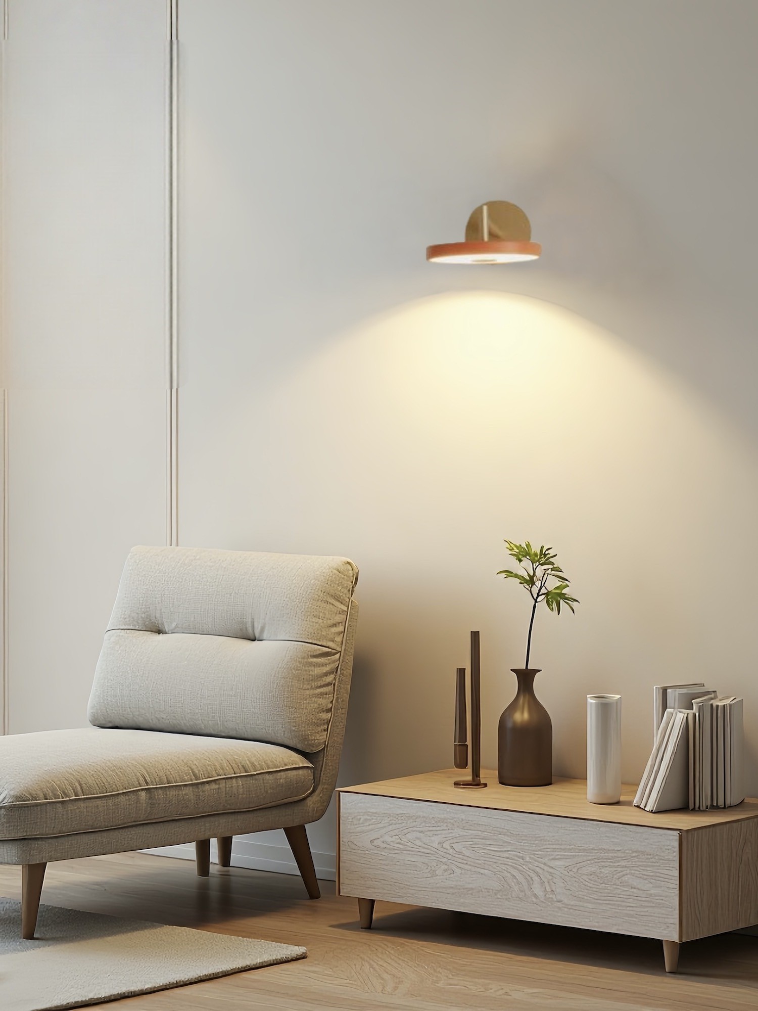 Scandinavian Monochrome Metal Wall-Lamp – Lighting for Bedroom Decor G101