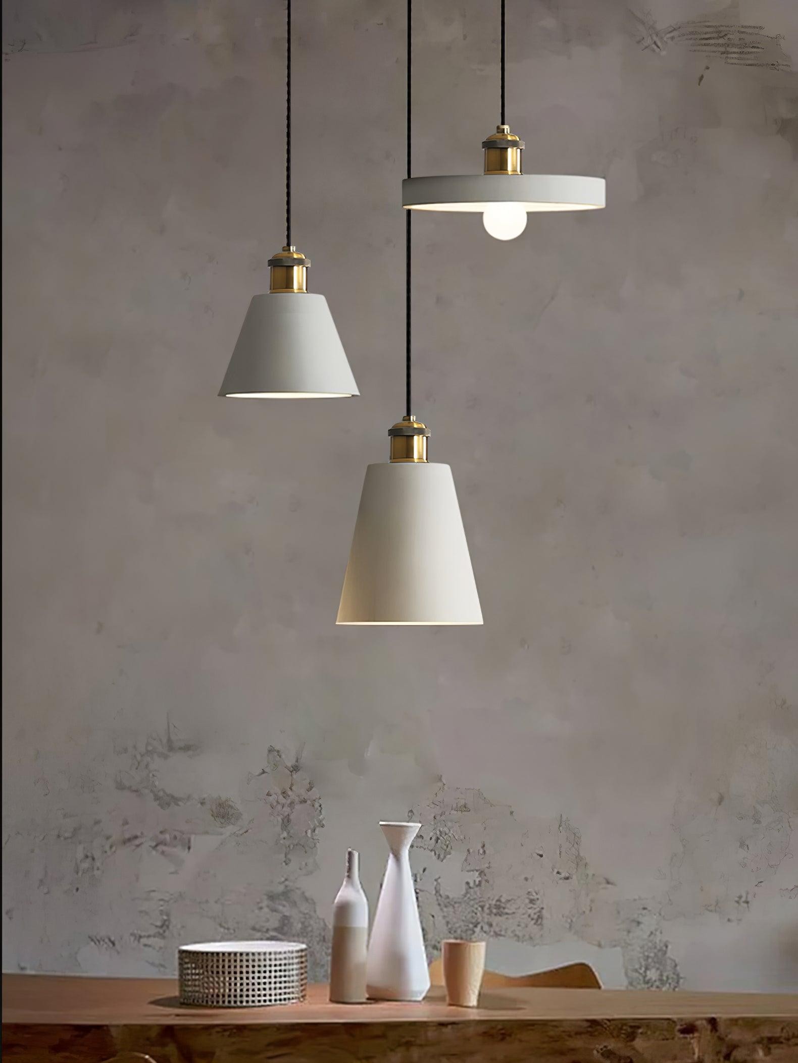 Modern Resin Geometric Pendant Lamp M326