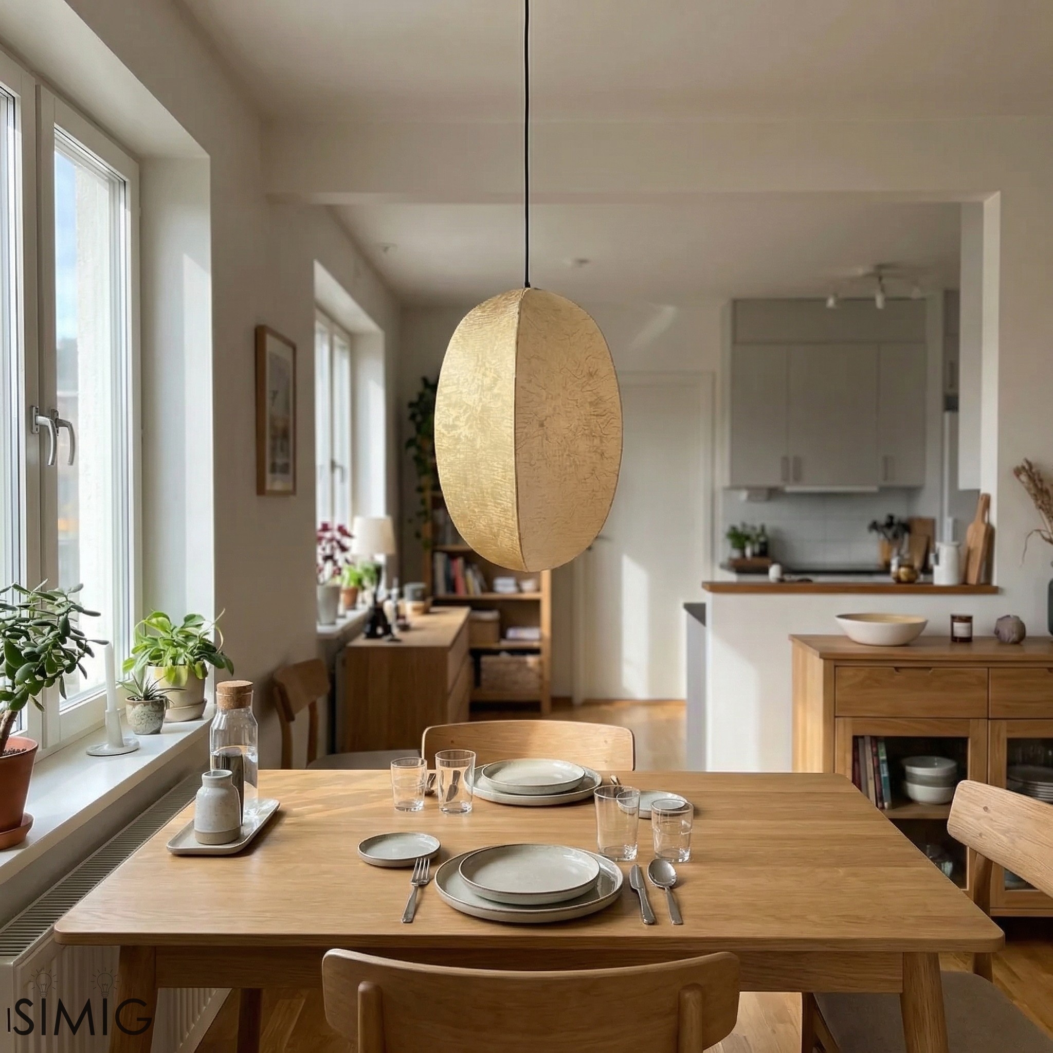 Diora Sculptural Pendant Light ‑ Modern Metal Design for Living Room T802