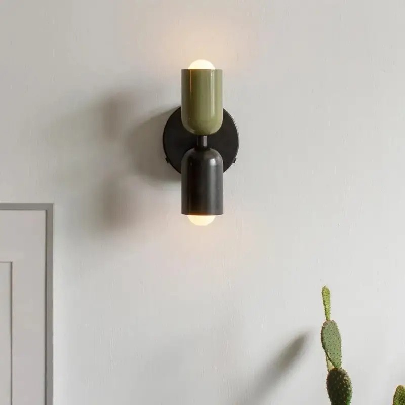Double Head Up Down Wall Sconce - Modern Metal Ambient Light S94