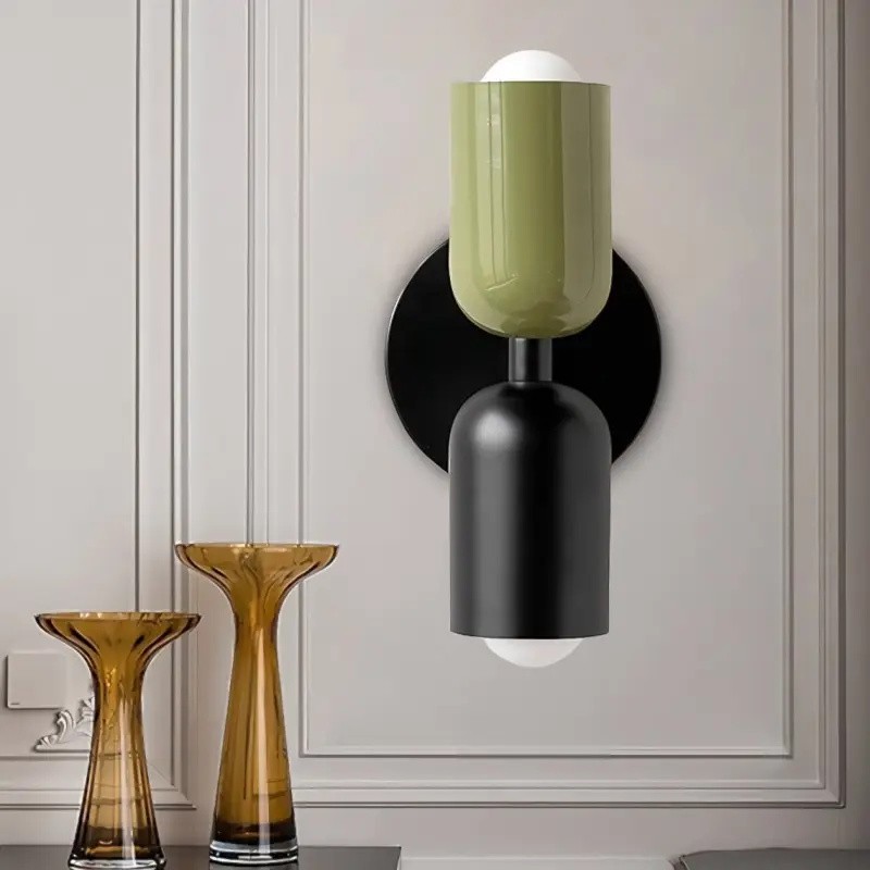 Double Head Up Down Wall Sconce - Modern Metal Ambient Light S94