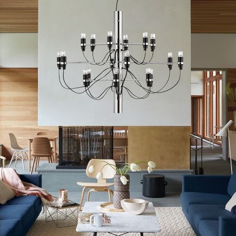 Tendrila Multi-Light Chandelier - Industrial Style Pendant Light for Dining Room