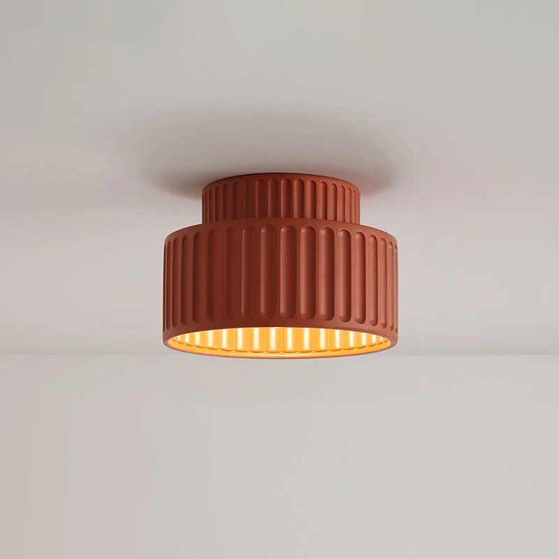 Modern Solid Color Recessed Resin Ceiling Lamp S177