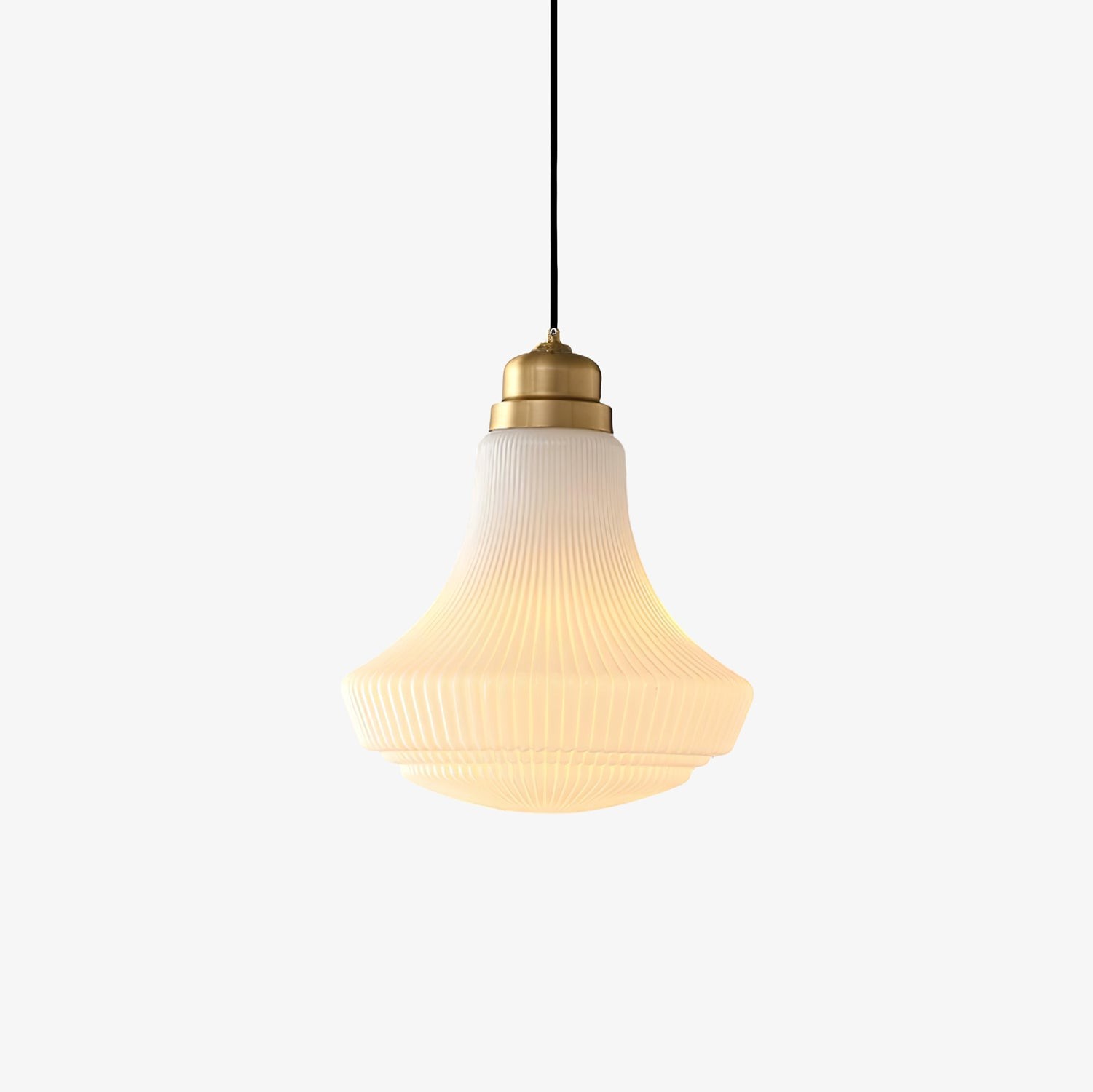 Classical Brass Alabaster Glass Pendant Lamp M318