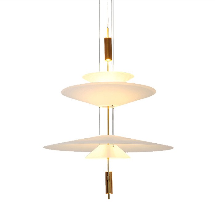 Plumeo Chandelier - Modern Layered LED Pendant for Living Room