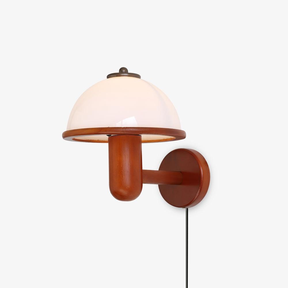 Mushroom Wood Wall Lamp M250