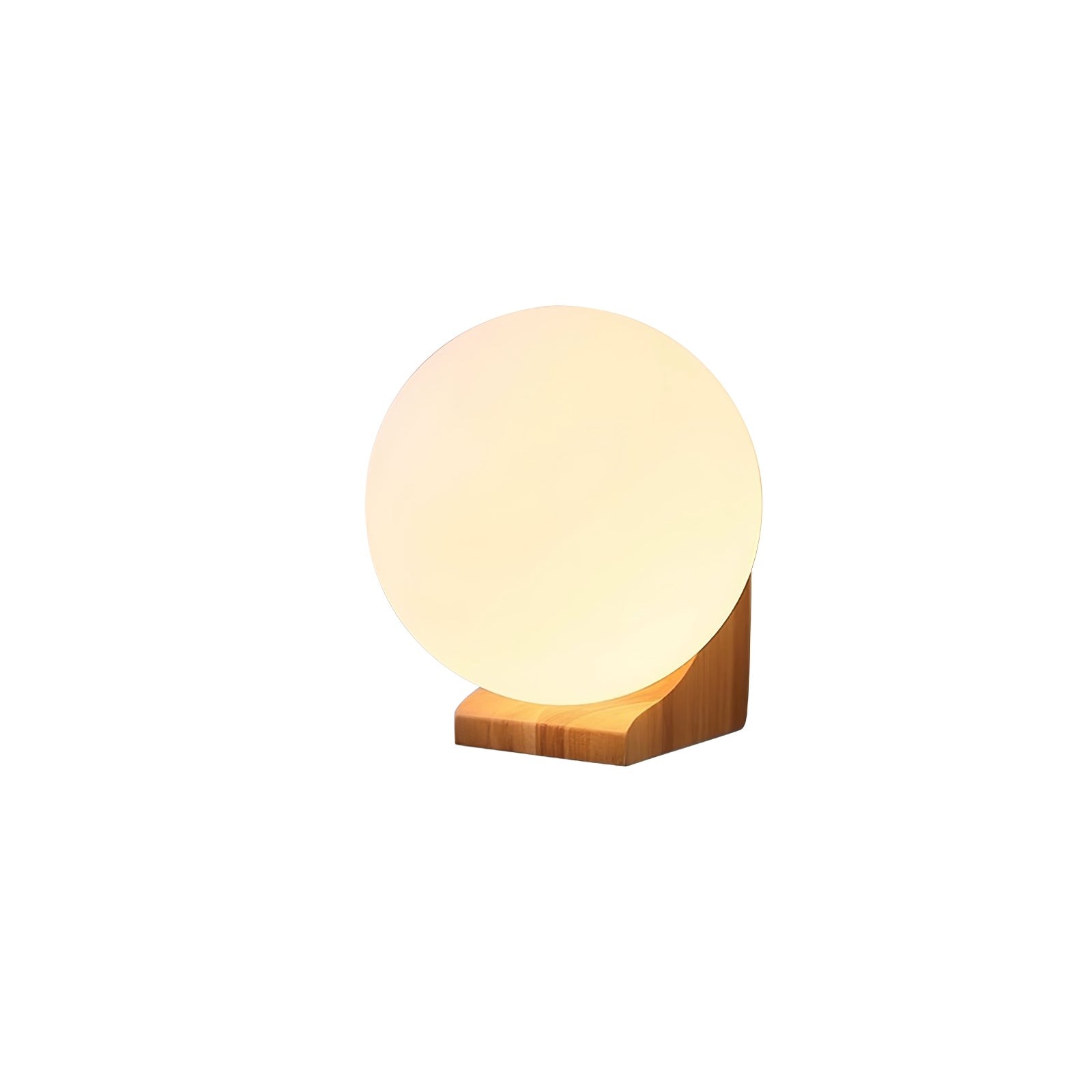 Minimalist Wooden Geometric Bracket Glass Globe Wall Lamp M371