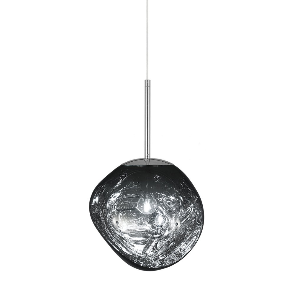 Glass Dynamic Pendant Light - Artistic Metallic Glow Pendant for Dining Area S54