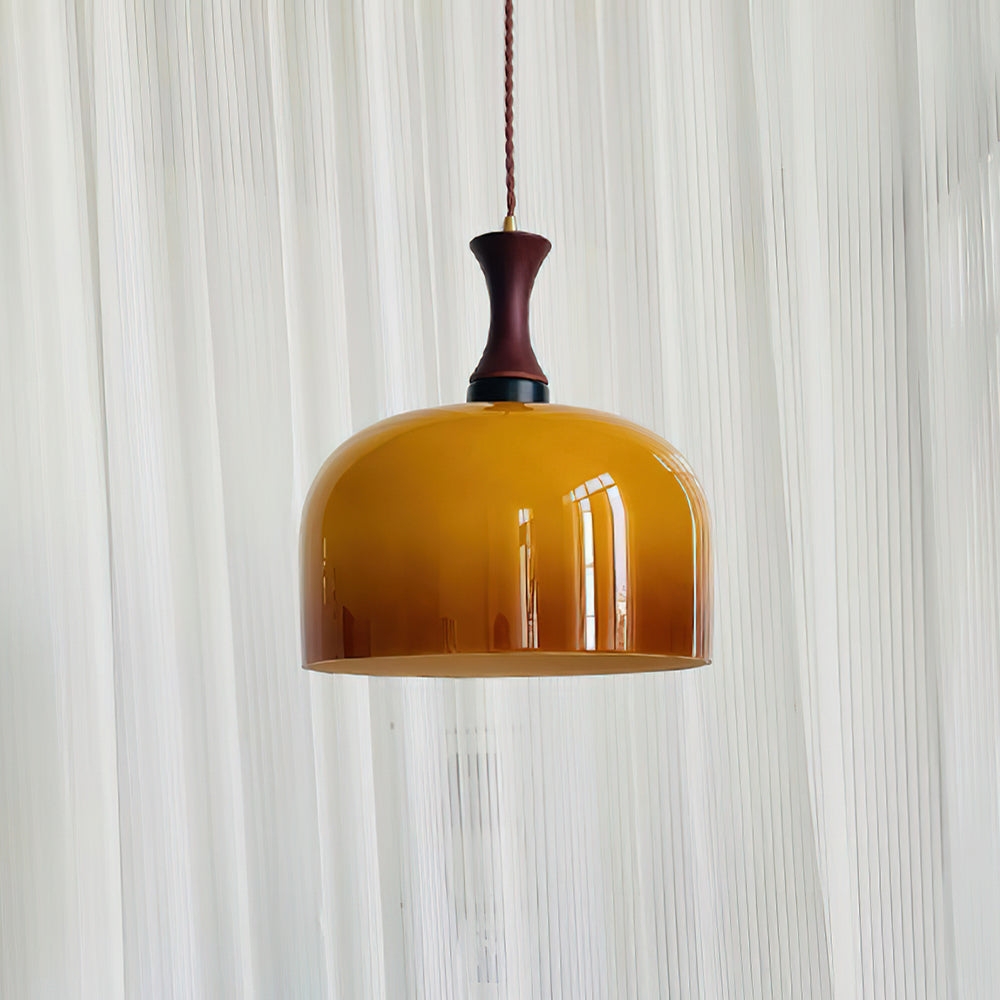Lacey Glass Plug In Pendant Lamp T1338