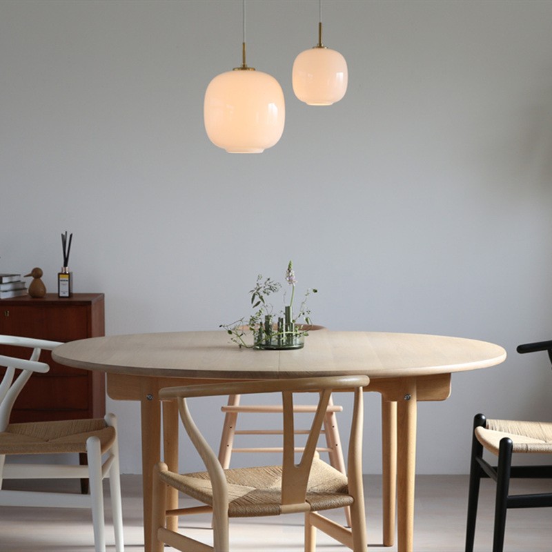 Classic Opal Glass Orb Pendant Lamp
