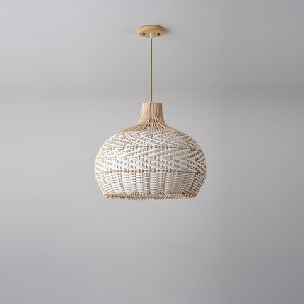 Nordic Rattan Creative Hanging Pendant Light