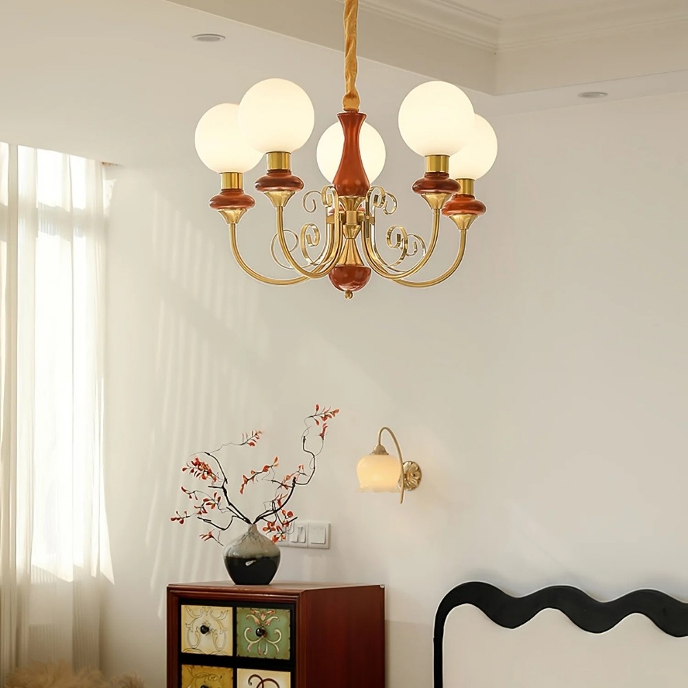 Modern Chandelier with Graceful Silhouette for Ambient Light S219