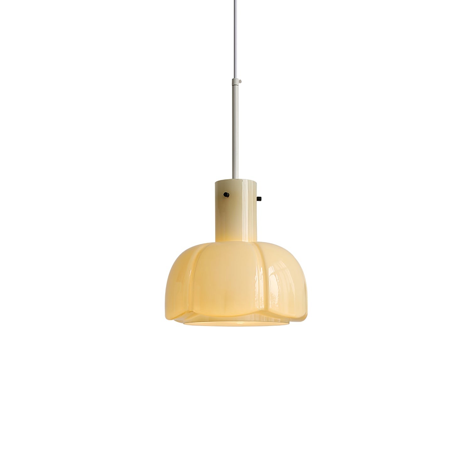 French Pastoral Style Petal Glass Pendant Light M23