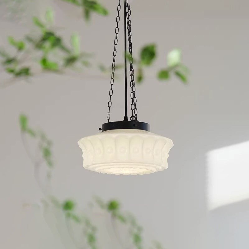 Iron Glass Cylinder Shade Chandelier G14