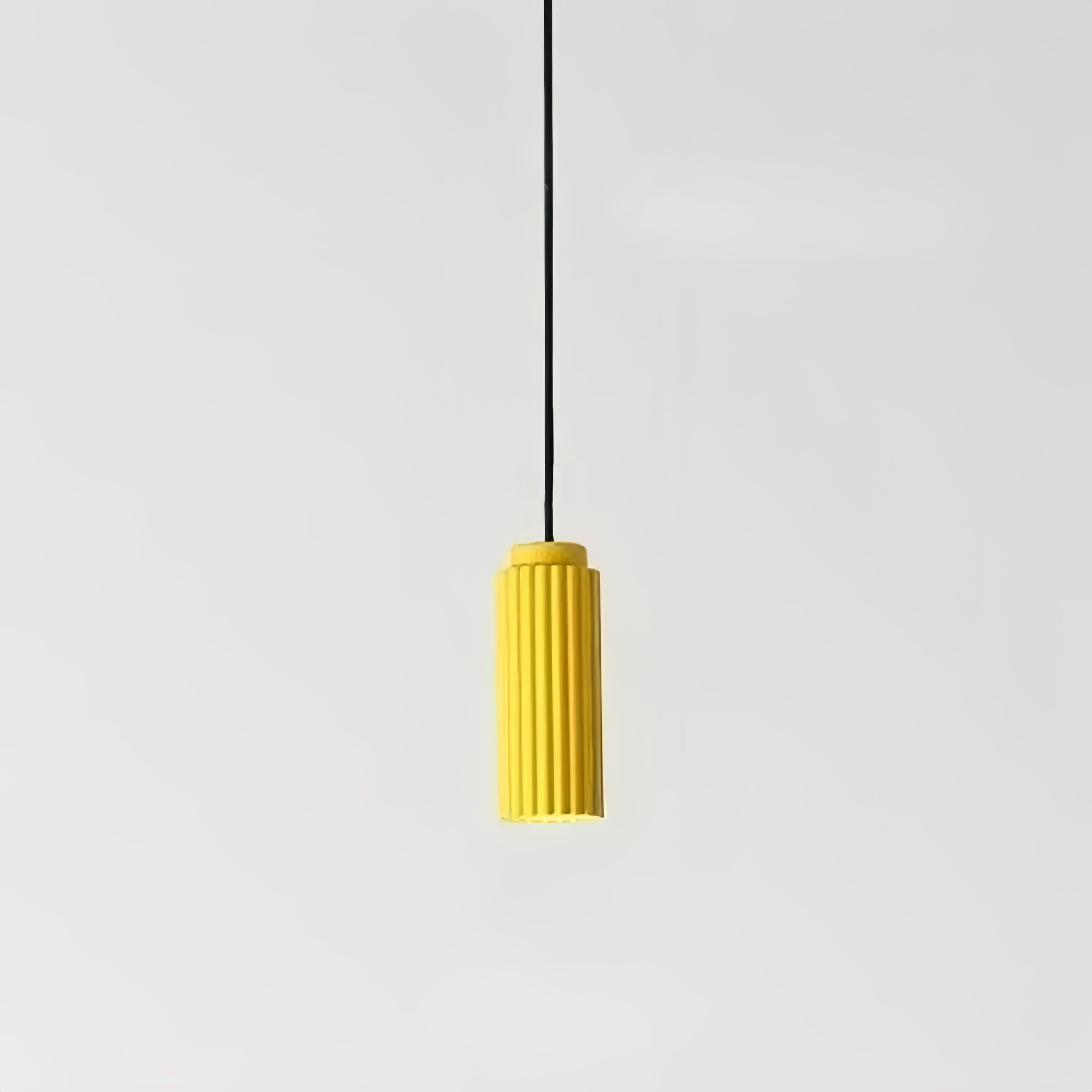 Nordic Cylinder Pendant Light – Textured Minimalist Ambient Lighting S238