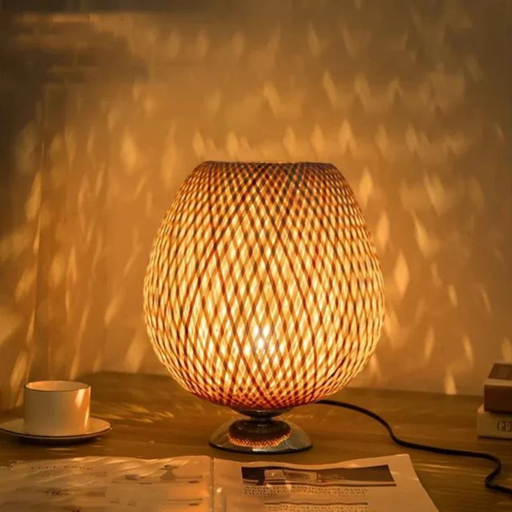 Handcrafted Sustainable Bamboo Table Lamp T2071