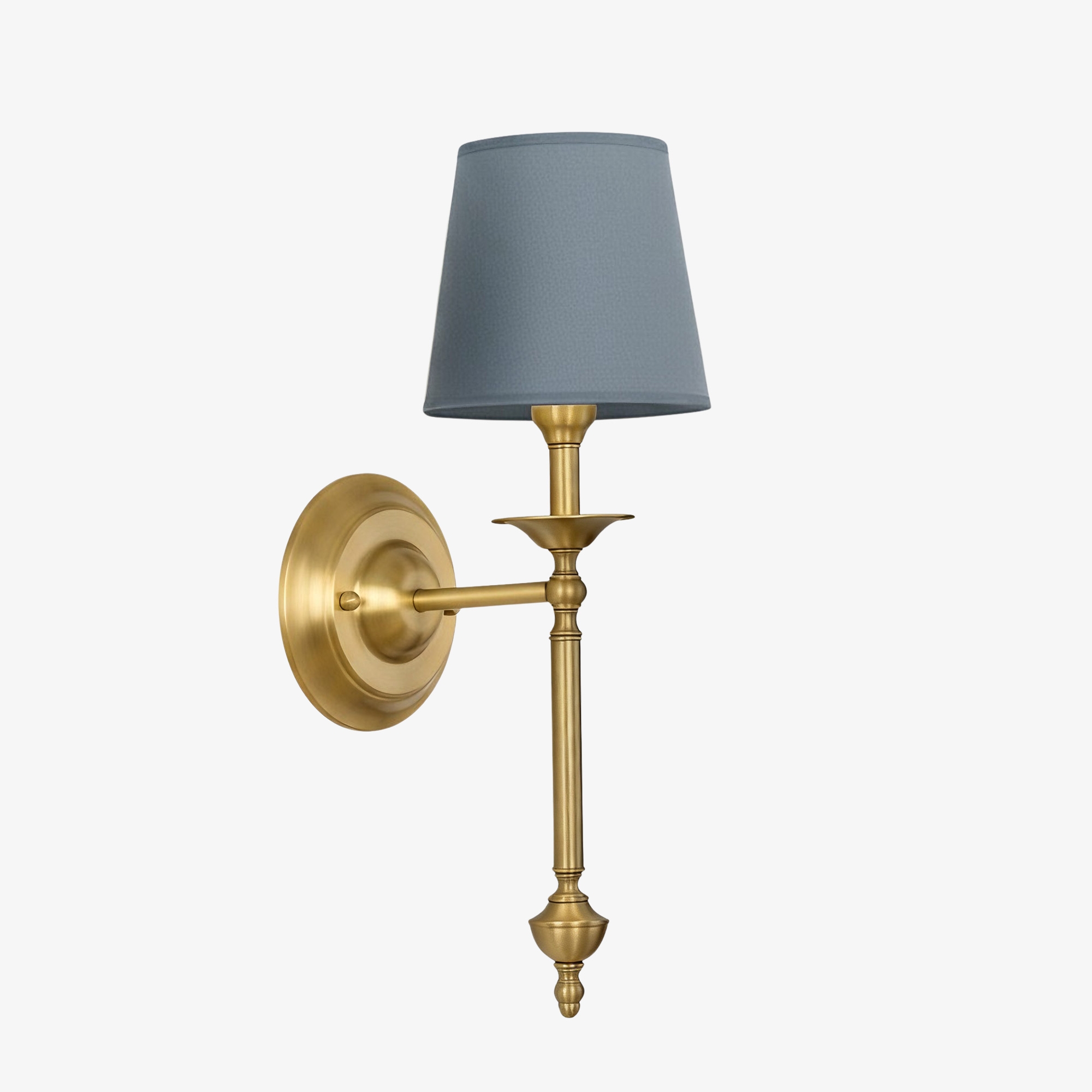 Arcuma Wall Lamp - Modern Copper and Fabric for Living Room T492