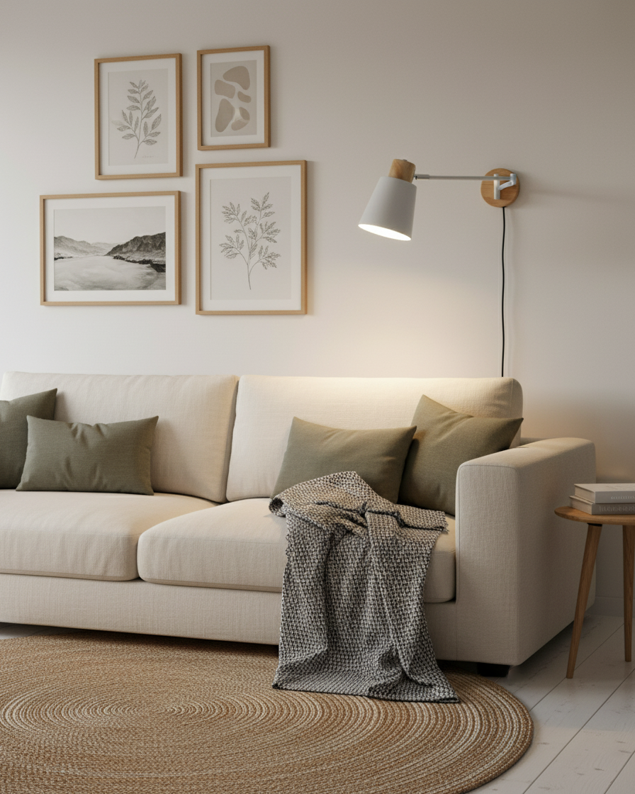 Collin Adjustable Plug In Wall Lamp T1489